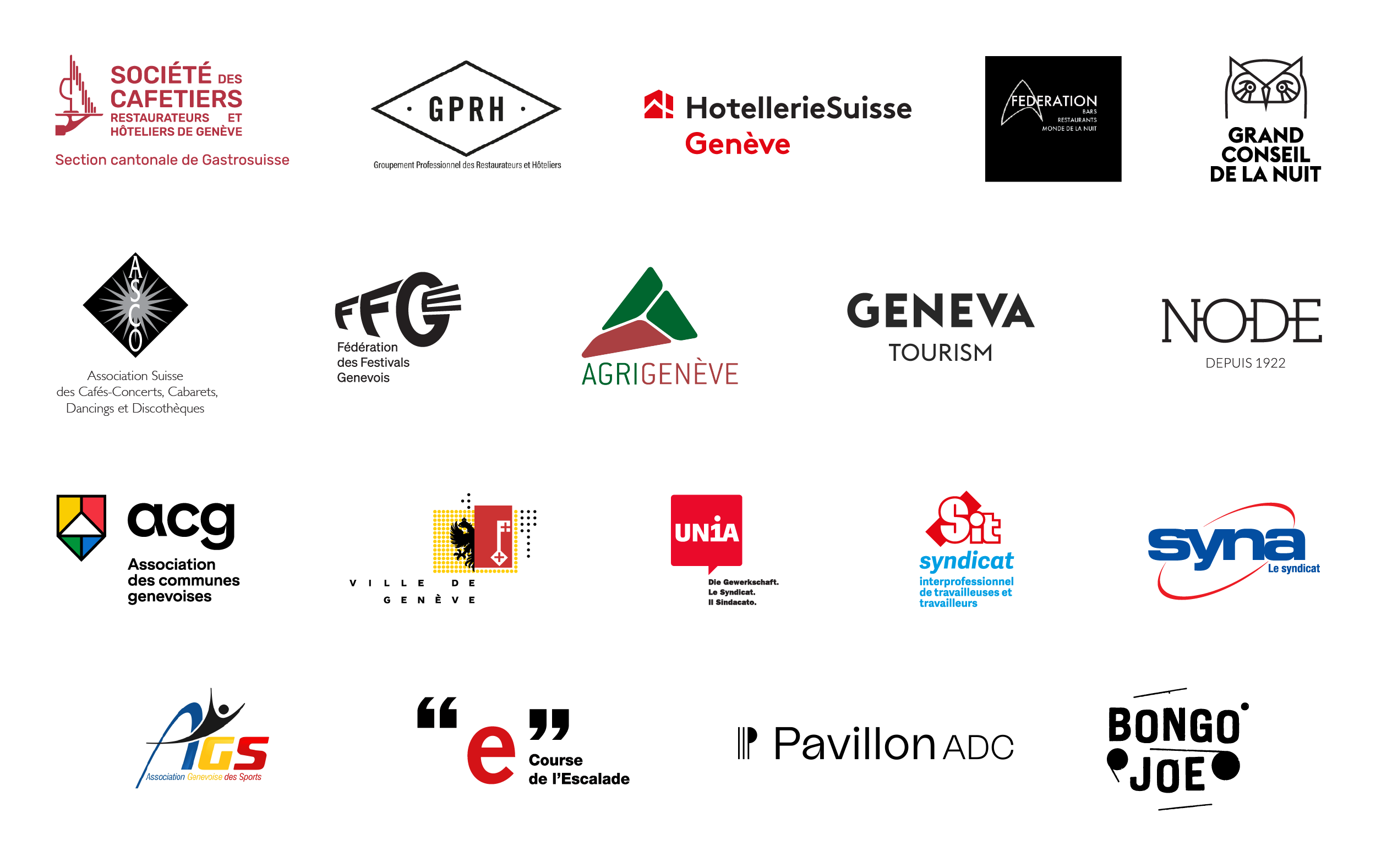 Logos des partenaires de la refonte LRDBHD