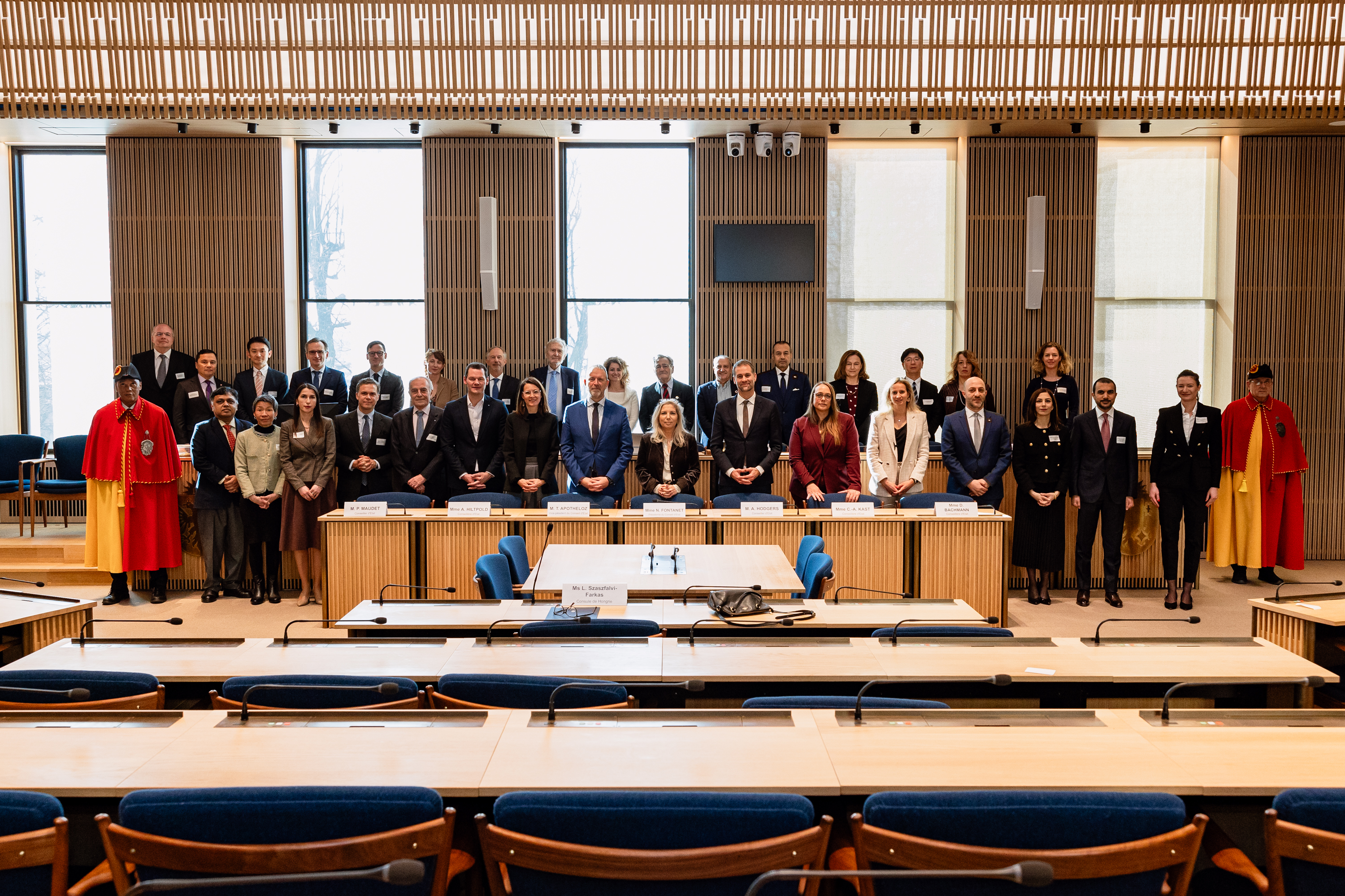 Présentation des voeux du Corps consulaire aux autorités genevoises. Photo Etat de Genève - Laurent Chiu