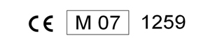 Exemple de marque de conformité d'un instrument de mesure commercial
