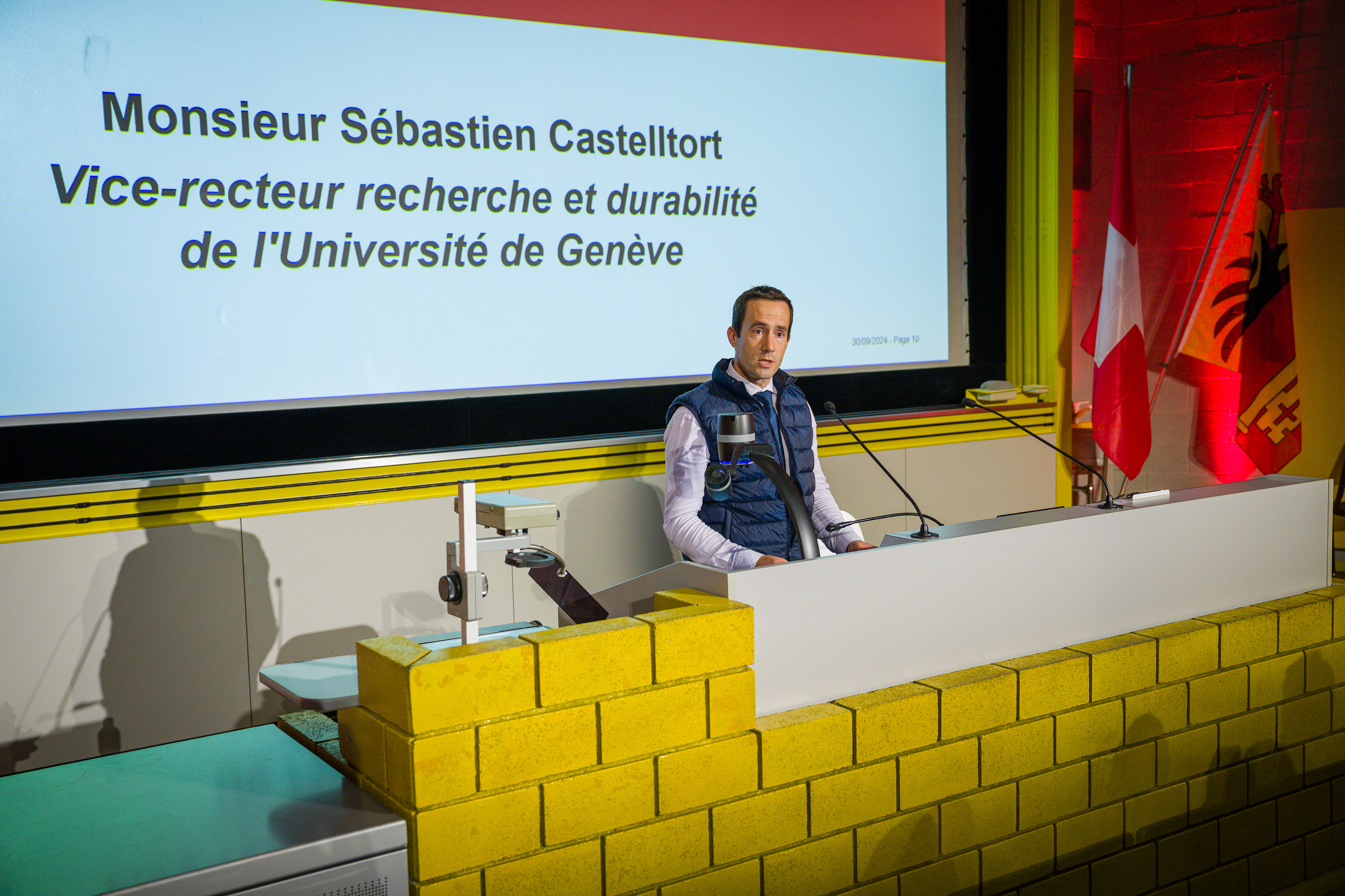 Allocution de M. Sébastien Castelltort, vice-recteur recherche et durabilité de l’Université de Genève 