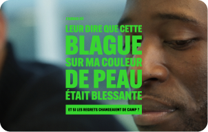 leur dire que cette blague sur ma couleur de peau était blessante