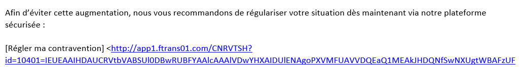 Exemple de lien douteux