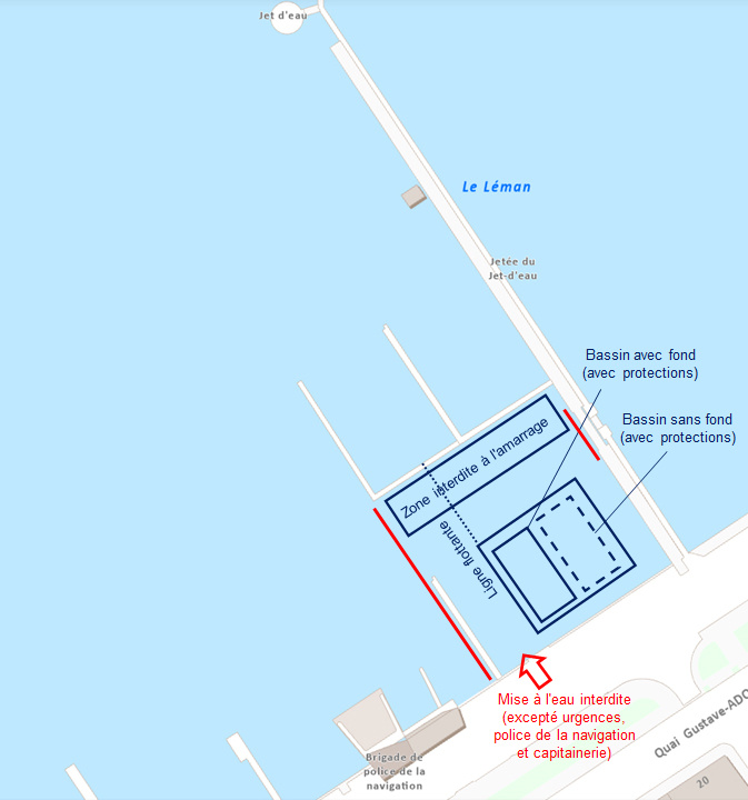 Nouvelle zone de baignade provisoire dans la rade