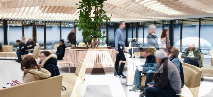 Hall d'accueil de l'Hôtel des finances