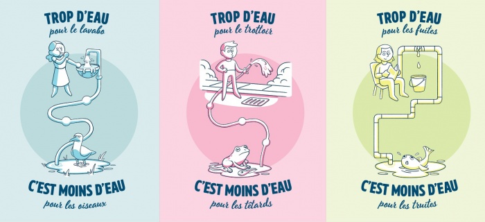 Trop d'eau pour le lavabo, c'est moins d'eau pour les oiseaux