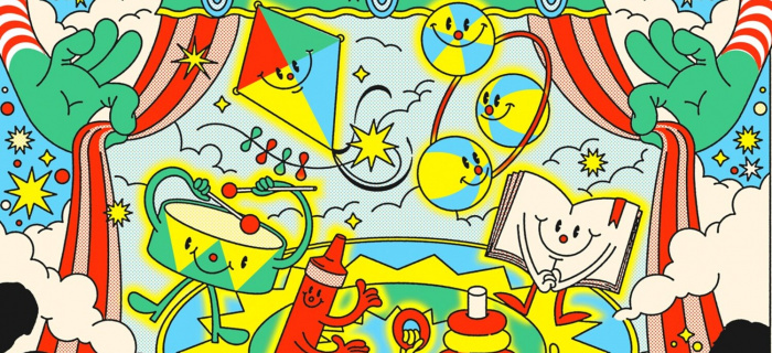 Illustration de l'affiche 2024 des chapiteaux enchantés © Mathilde Veuthey