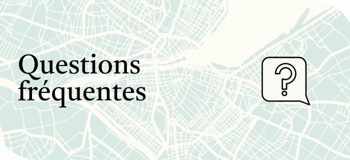Visuel de carte de Genève avec icône de bulle de discussion