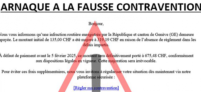 Arnaque à la fausse contravention