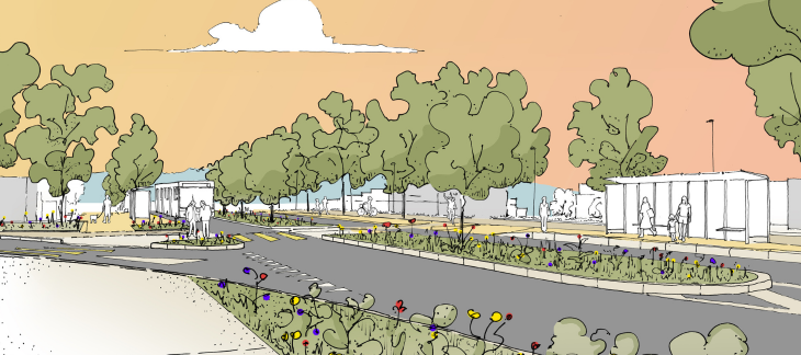 Croquis projet BHNS