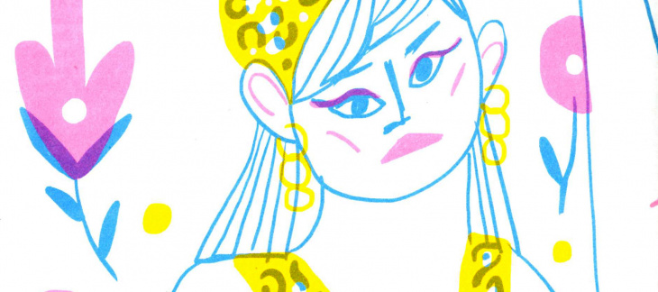 Grisélidis Réal (Illustration 100elles* de Bérénice Milon)